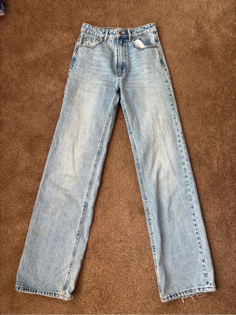 Size 2 stradivarius Light Blue High-Rise Jeans